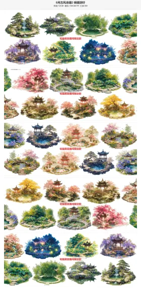 古风池塘2小双排