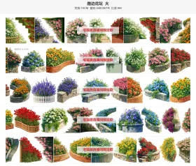 路边花坛大