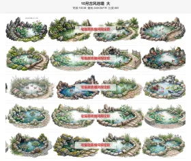 10月古风池塘单