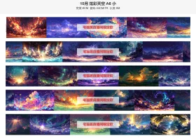 10月炫彩天空小